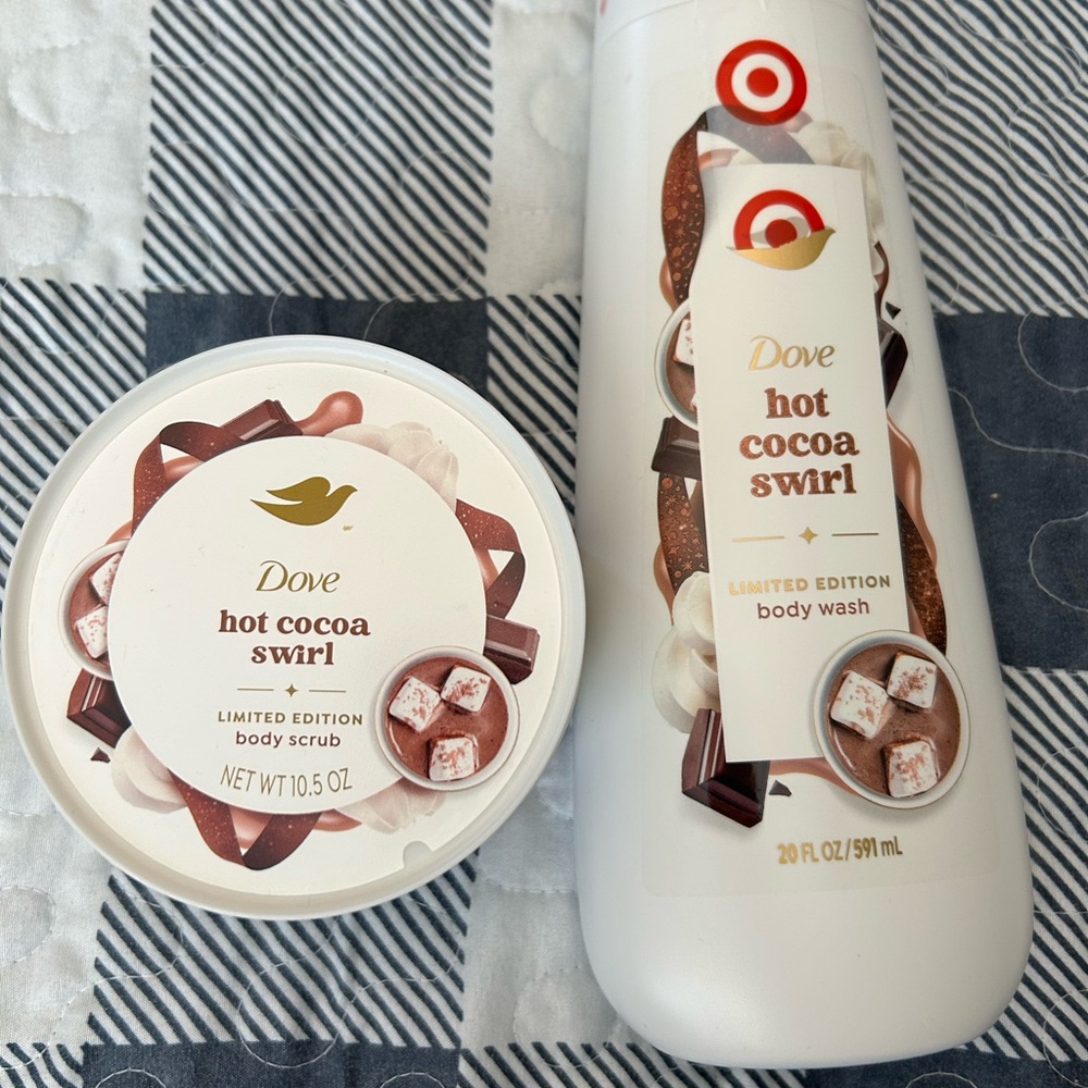 Hot Cocoa Swirl Body Wash and Scrub Set